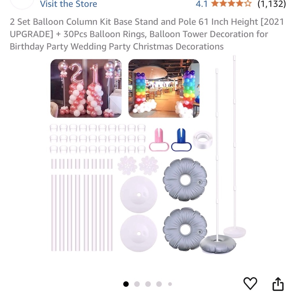 Balloon arch accessory kit